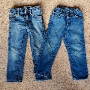 Bundle of 3T skinny jeans, Gap & Children's Place